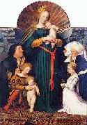 Hans holbein the younger Darmstadt Madonna, oil painting artist